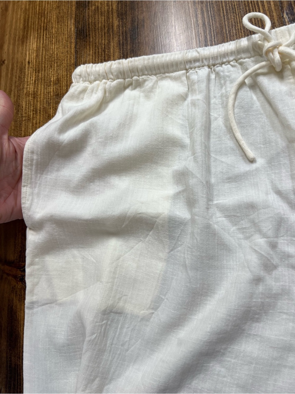 J. Crew Airy Gauze Beach Pant Coverup in Ivory Size Large NWT - Picture 8 of 11